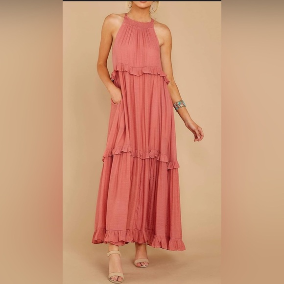 Listicle Dresses & Skirts - Listicle Pink Layered Maxi Dress